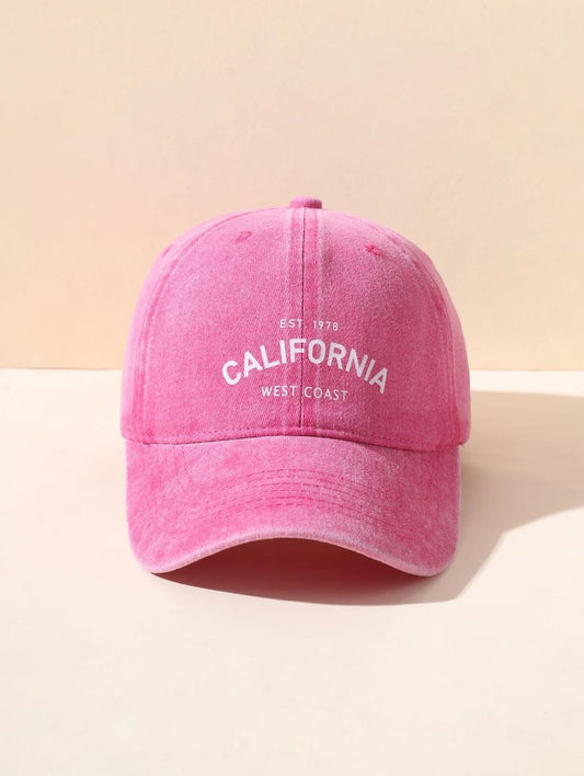 California Caps - Washed Pink