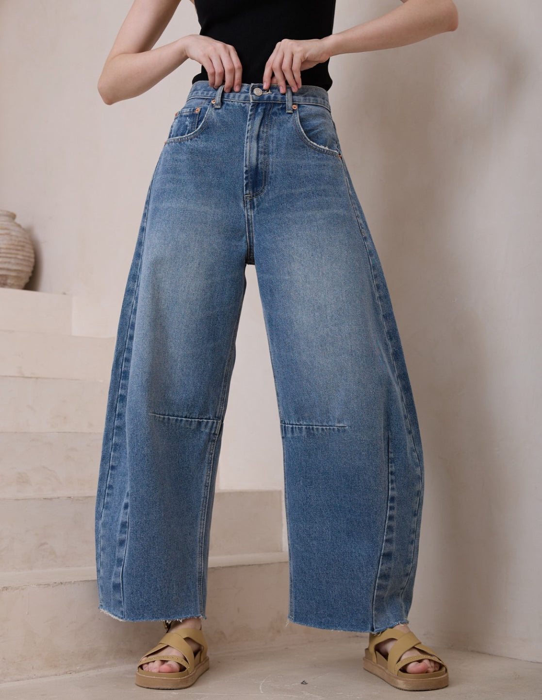 Minnie Barrel Leg Jeans