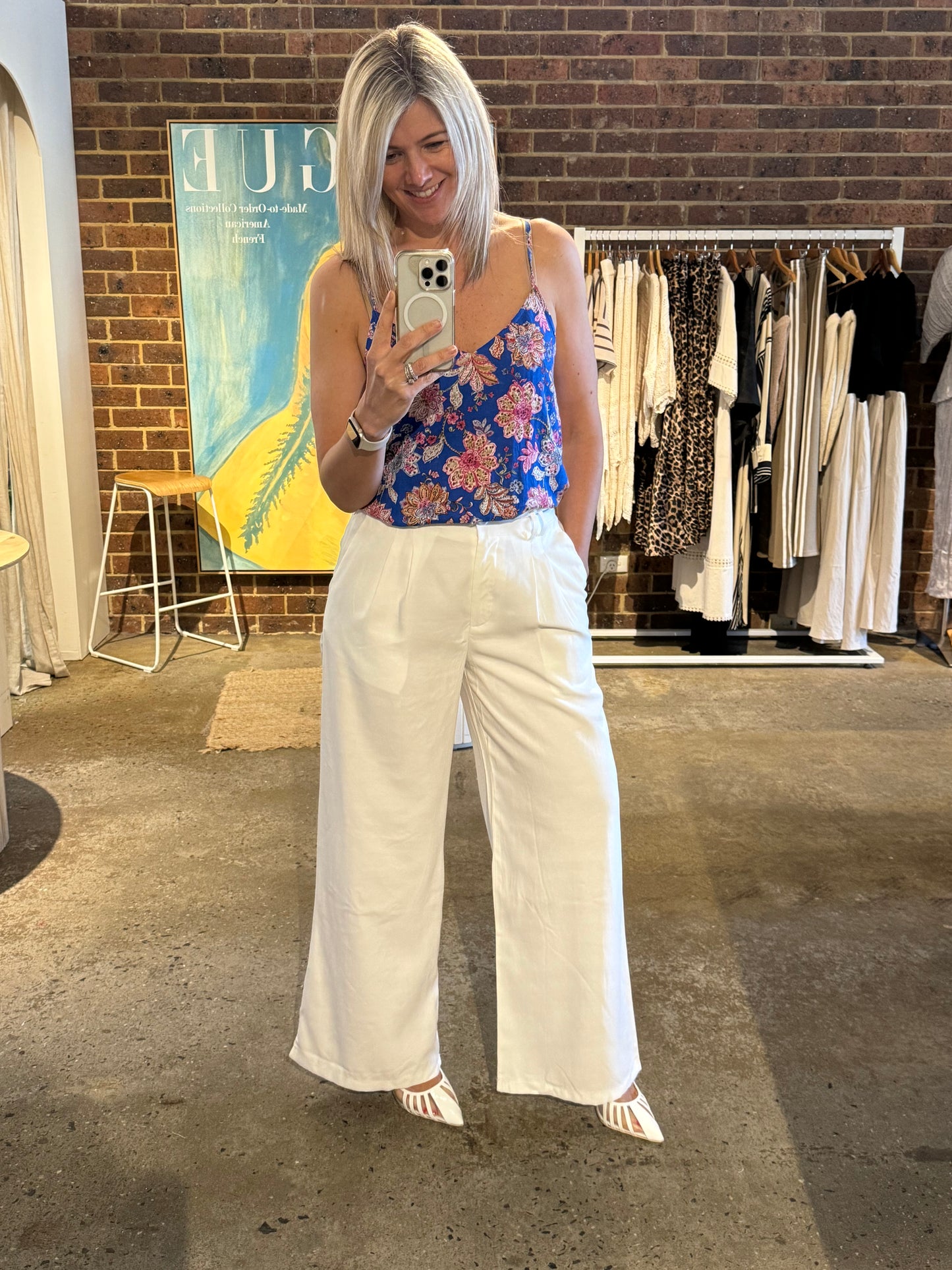 Luna Pant - White