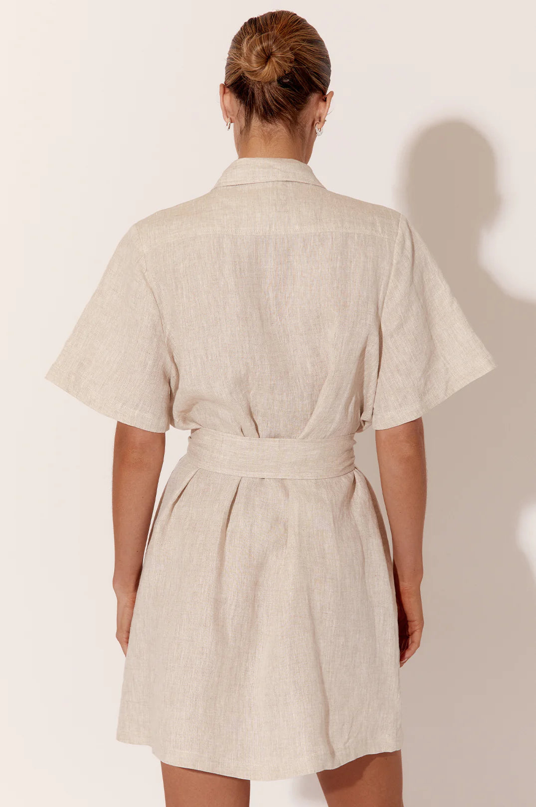 Erin Linen Shirt Dress - Natural