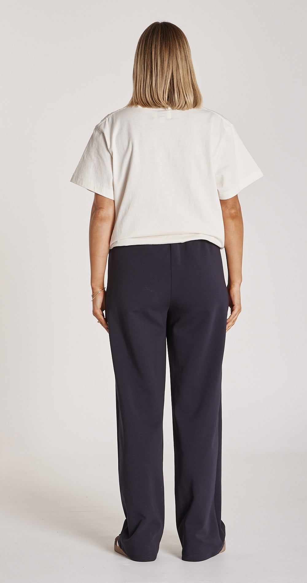 Noah Wide Leg Pant - Navy